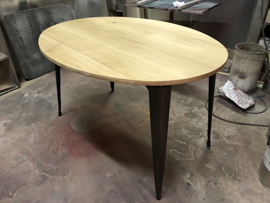  Table ovale bois
